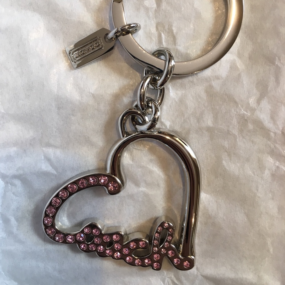 Coach heart ❤️ key chain 🔑